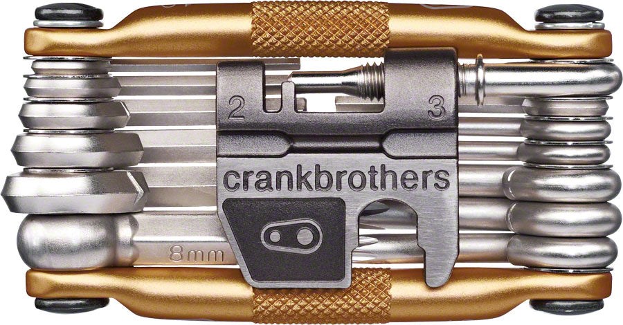 Crank Brothers Multi-19 Bicycle Tool: Gold with flask