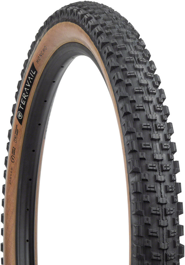 Teravail Honcho Tire - 27.5 x 2.6, Tubeless, Folding, Tan, Light and Supple, Grip Compound