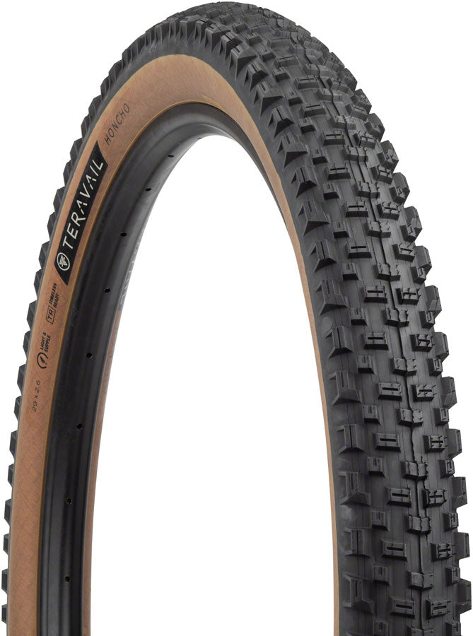 Teravail Honcho Tire - 29 x 2.6, Tubeless, Folding, Tan, Light and Supple, Grip Compound