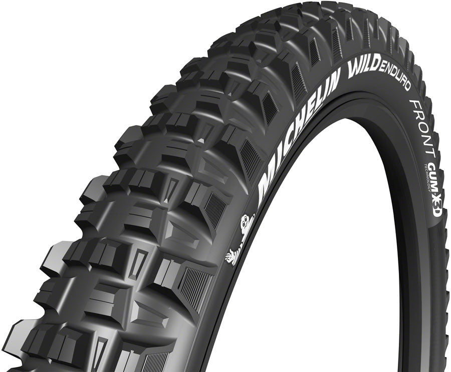 Michelin E-Wild Tire - 27.5 x 2.6, Tubeless, Folding, Gum-X, Black, Front, Ebike