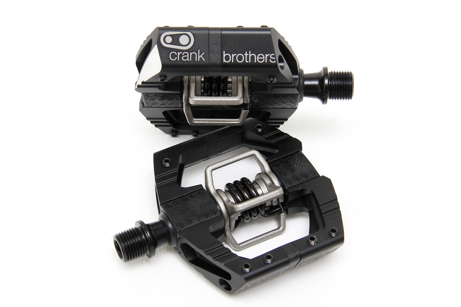 Crank Brothers Mallet Enduro Pedals - Dual Sided Clipless with Platform, Aluminum, 9/16", Black - Pedals - Mallet E Pedals