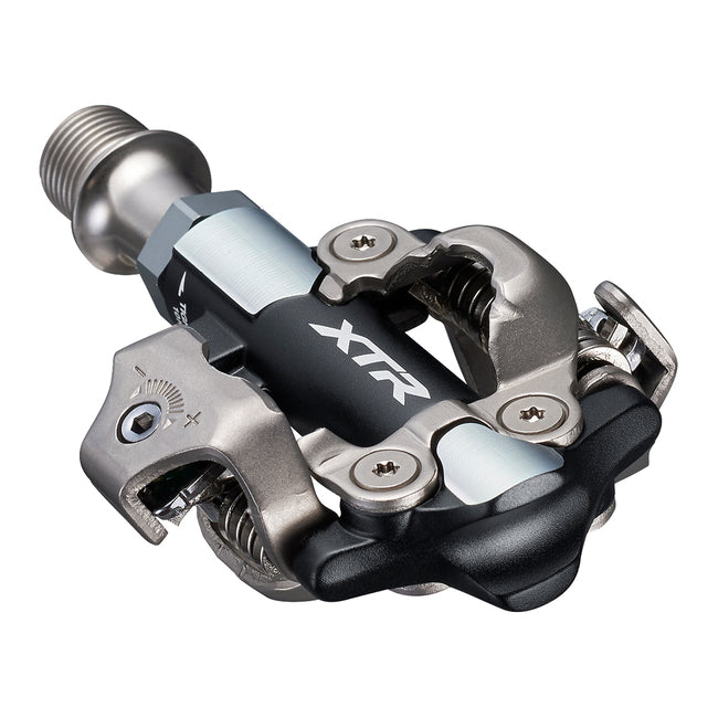 Shimano XTR M9100 Race Clipless SPD Pedals with Cleats, Black / Silver (SM-SH51)