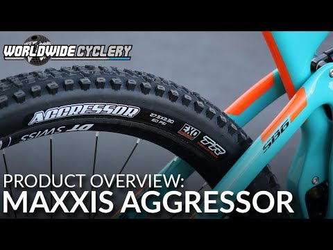 Video: Maxxis Aggressor Tire - 29 x 2.3, Tubeless, Folding, Black, Dual, EXO - Tires Aggressor Tire