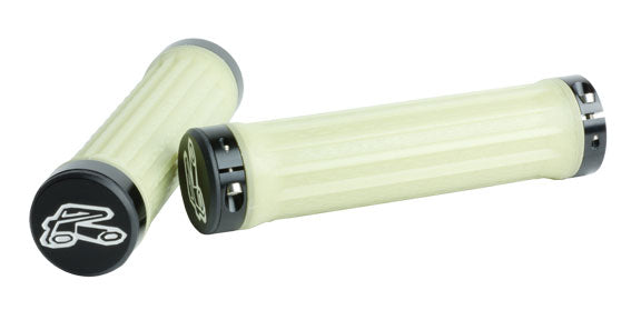 Renthal Traction Grips - Off White, Lock-On