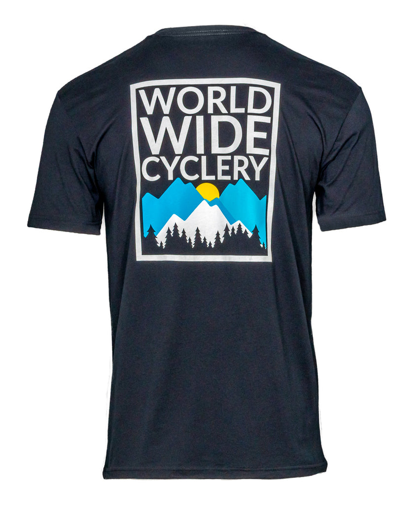 Worldwide Cyclery Afternoon Delight T-Shirt, Black - Large - T-Shirt - Afternoon Delight
