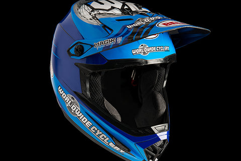 Custom Worldwide Cyclery Downhill Helmet