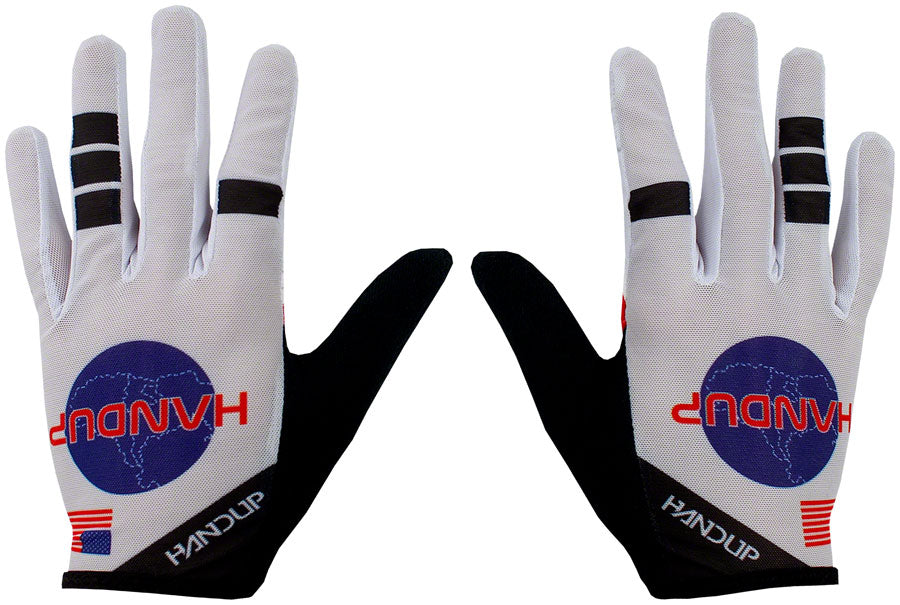 Handup Vented Gloves - Shuttle Runner White, Full Finger, Large MPN: GLOV0448LARG UPC: 649270669748 Gloves Vented Shuttle Runner White Gloves