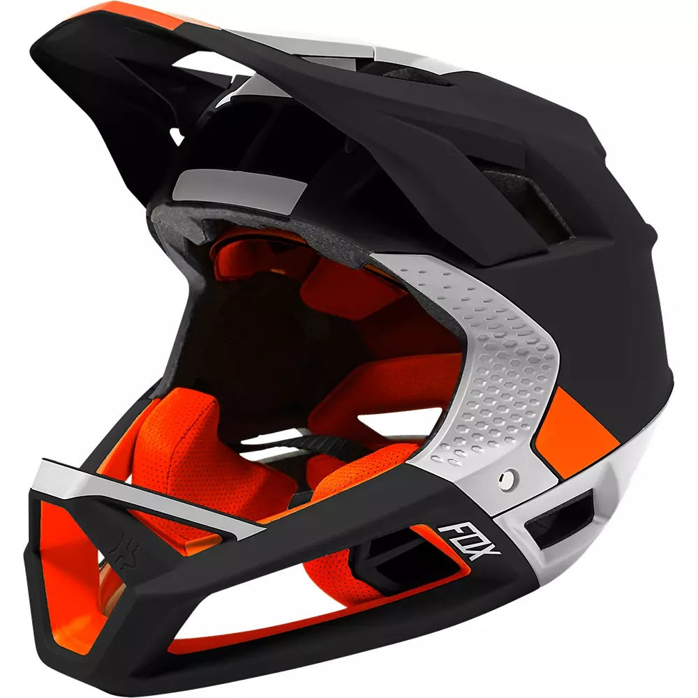 Fox Racing Proframe Blocked Full-Face Helmet - Black/Red/White, Small - Helmets - Proframe Full-Face Helmet