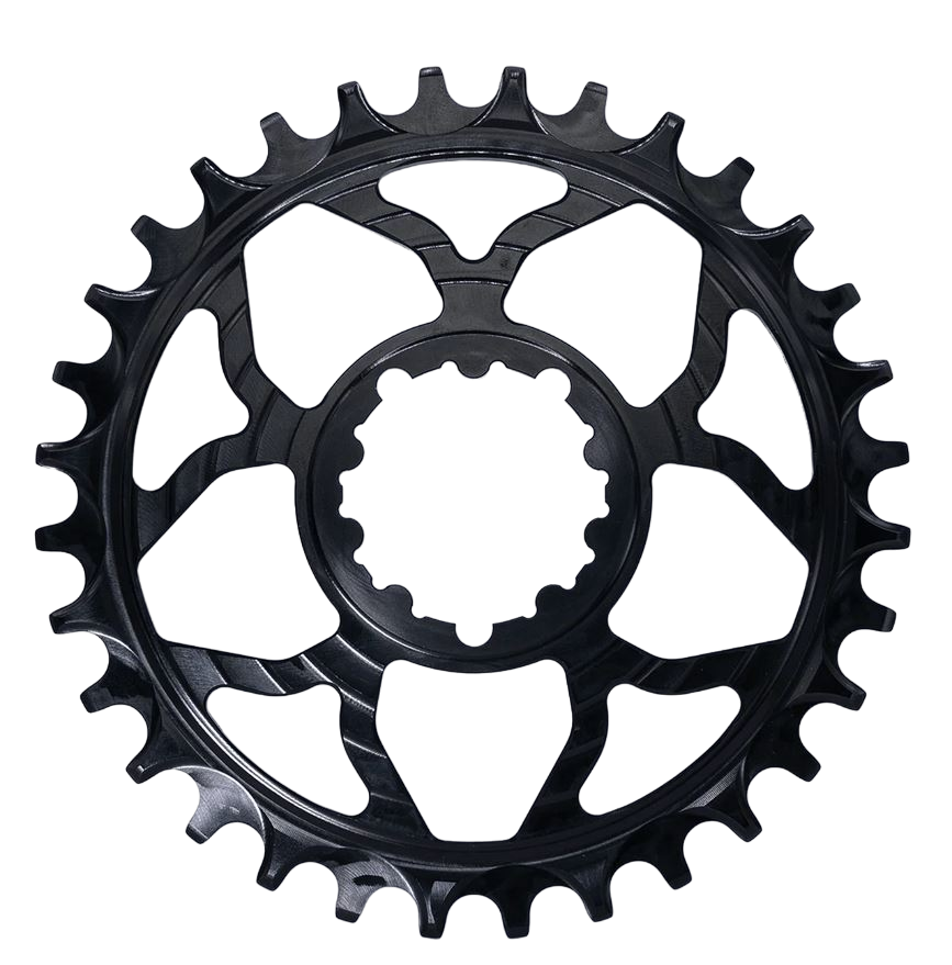 5Dev 7075 Classic Chainring Black, SRAM 3 Bolt, 34 Tooth, 3mm Offset MPN: CR-7075-34T-3W-01 UPC: 00850049514217 Direct Mount Chainrings Classic Chainring