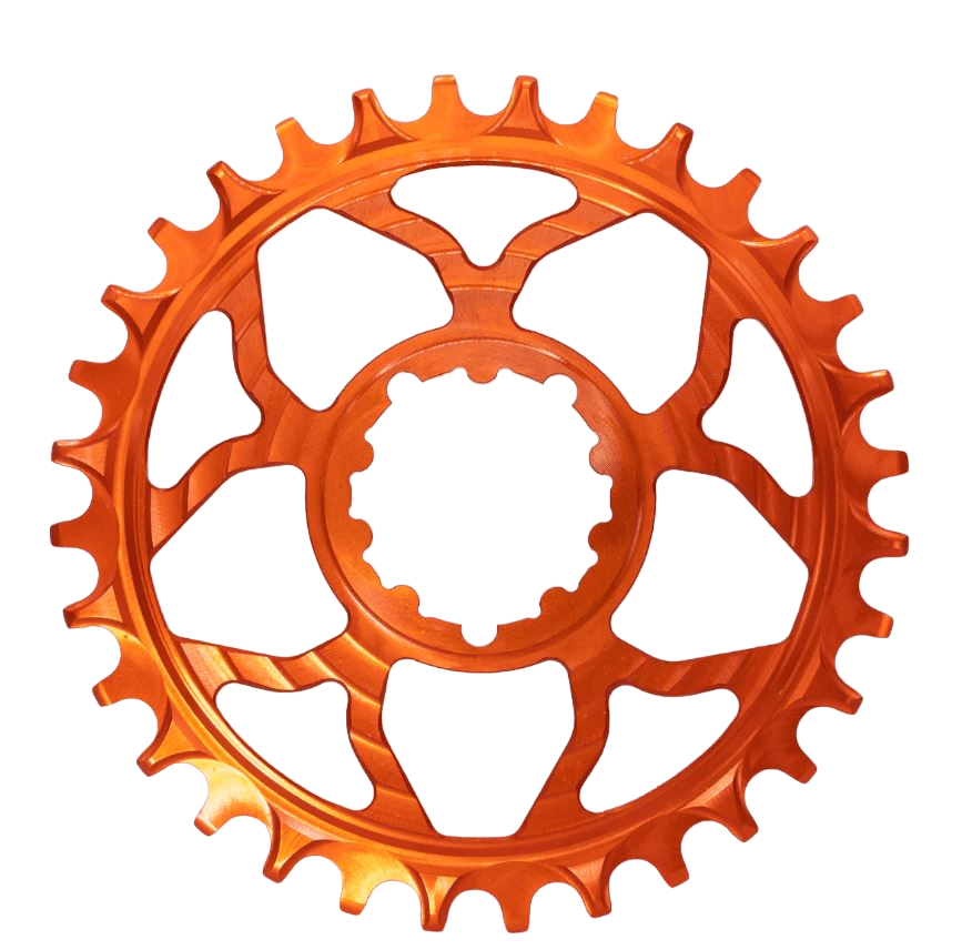 5Dev Classic Chainring, Orange, SRAM 3 Bolt, 32 Tooth, 3mm Offset MPN: CR-7075-32T-3W-07 UPC: 00850042201398 Direct Mount Chainrings Classic Chainring