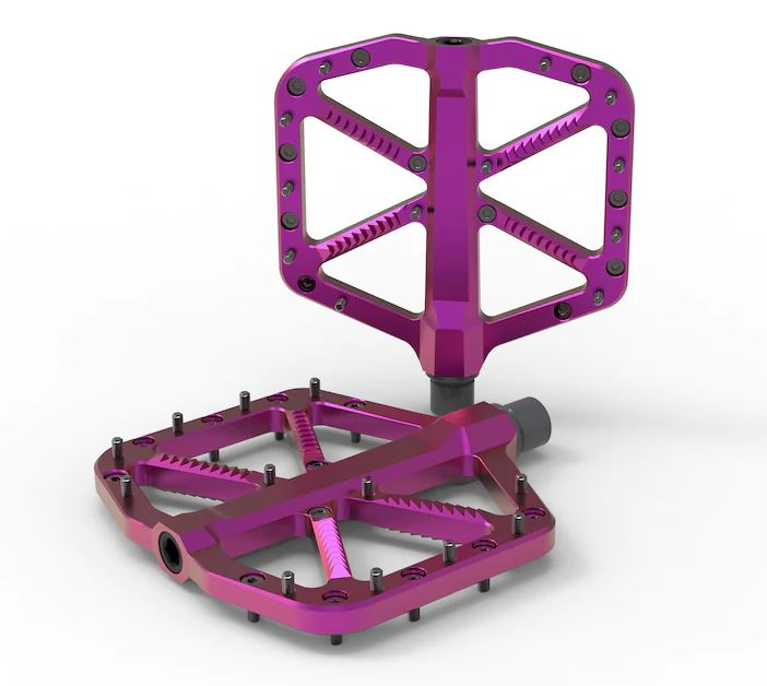 5DEV Trail / Enduro Flat Pedals, Purple