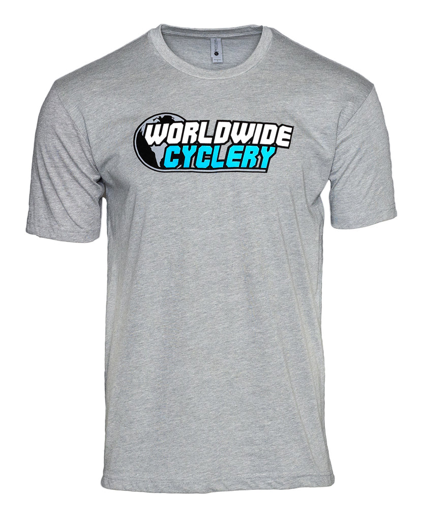 Worldwide Cyclery T-Shirt Heather Grey, Small MPN: Wc-Tshirt-Grey-S T-Shirt WC