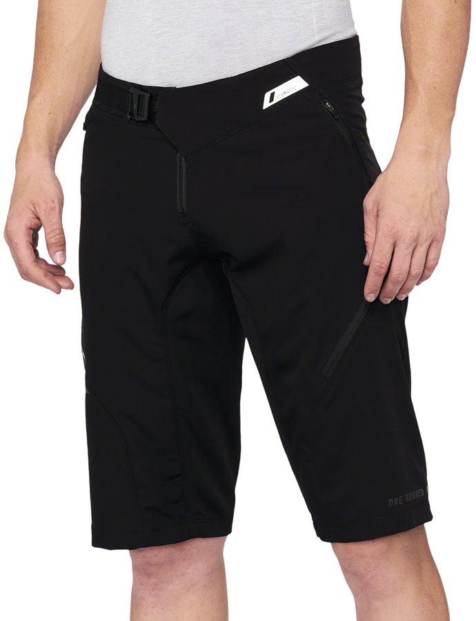 100% Airmatic Shorts - Black, Size 28