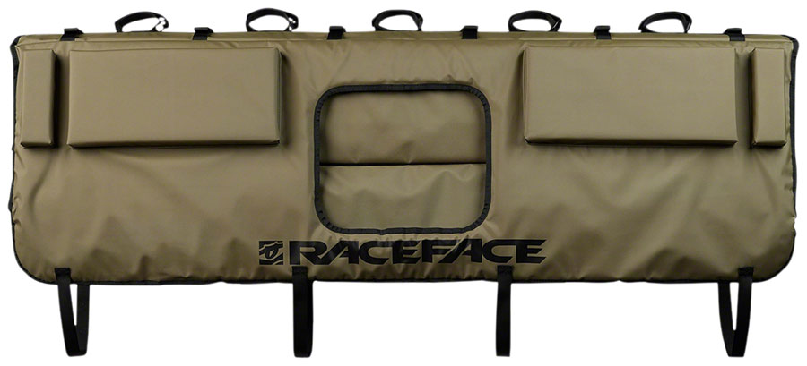RaceFace T2 Tailgate Pad - Olive, Full MPN: RFFAT2TAUOLI08 UPC: 821973449722 Tailgate Pad T2 Tailgate Pad