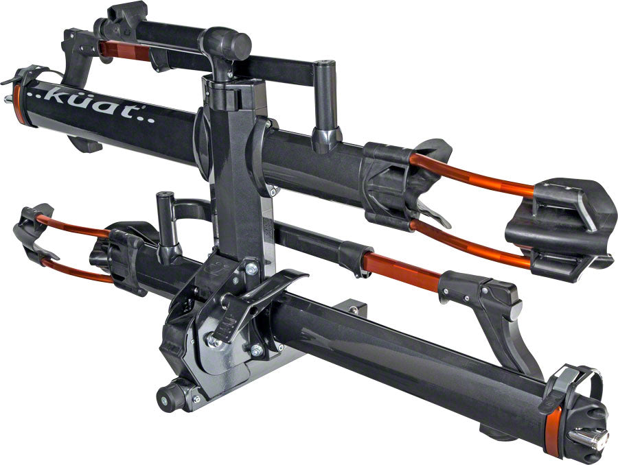 Kuat NV 2.0 Hitch Bike Rack - 2-Bike, 2" Receiver, Metallic Gray/Orange - Hitch Bike Rack - NV 2.0 Hitch Bike Rack