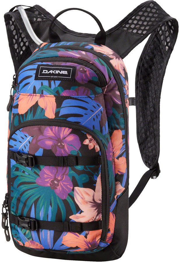 Dakine Session Hydration Pack - 8L, Black/Tropical, Women's MPN: D.100.5486.991.OS UPC: 194626519128 Hydration Packs Session Women's Hydration Pack