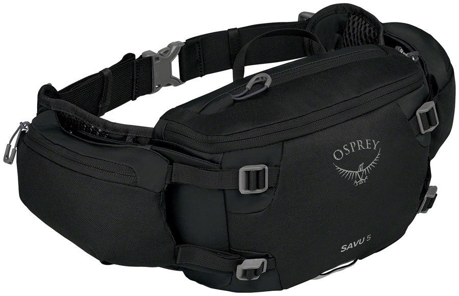Osprey Savu 5 Lumbar Pack - One Size, Black - Lumbar/Fanny Pack - Savu 5 Lumbar Pack