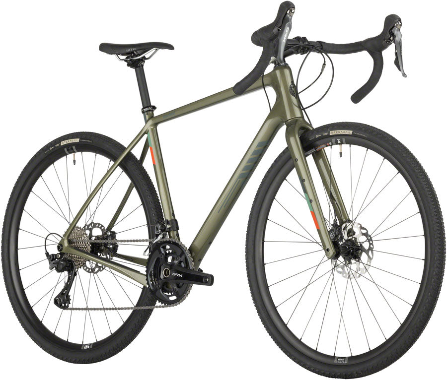 Salsa Warbird C GRX 810 Bike - 700c, Carbon, Green, 57.5cm - Gravel Bike - Warbird C GRX 810 2x Bike - Green