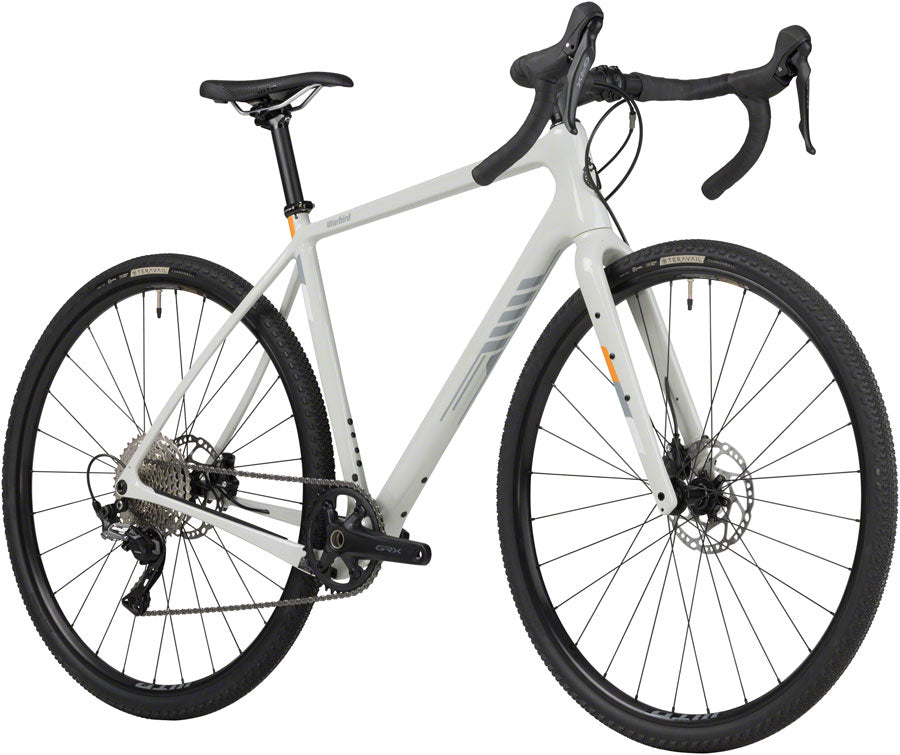 Salsa Warbird C GRX 600 1x Bike - 700c, Carbon, Light Gray, 57.5cm - Gravel Bike - Warbird C GRX 600 1x Bike - Light Gray