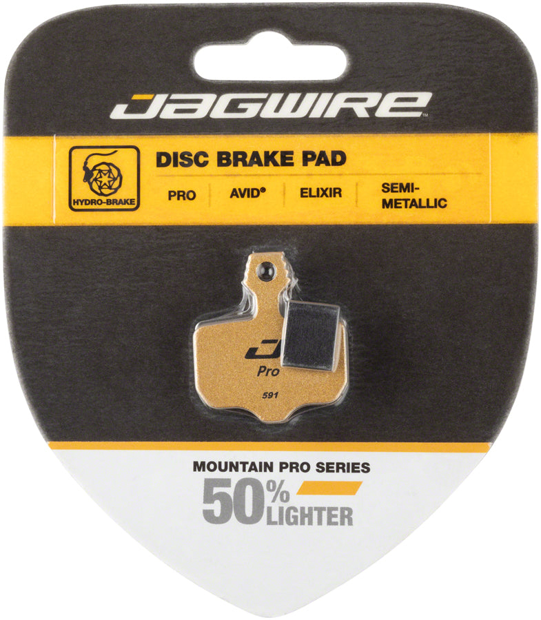 Jagwire Mountain Pro Alloy Backed Semi-Metallic Disc Pads for Avid Elixir R, CR Mag, 1, 3, 5, 7, 9, X.O, XX, World Cup MPN: DCA075 Disc Brake Pad SRAM/Avid Compatible Disc Brake Pads