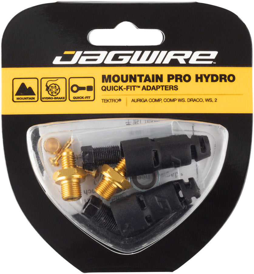 Jagwire Pro Disc Brake Hydraulic Hose Quick-Fit Adaptor for Tektro Auriga Comp, Auriga Comp WS, Draco, Gemini MPN: HFA801 Disc Brake Hose Kit Tektro Quick-Fit Adapters