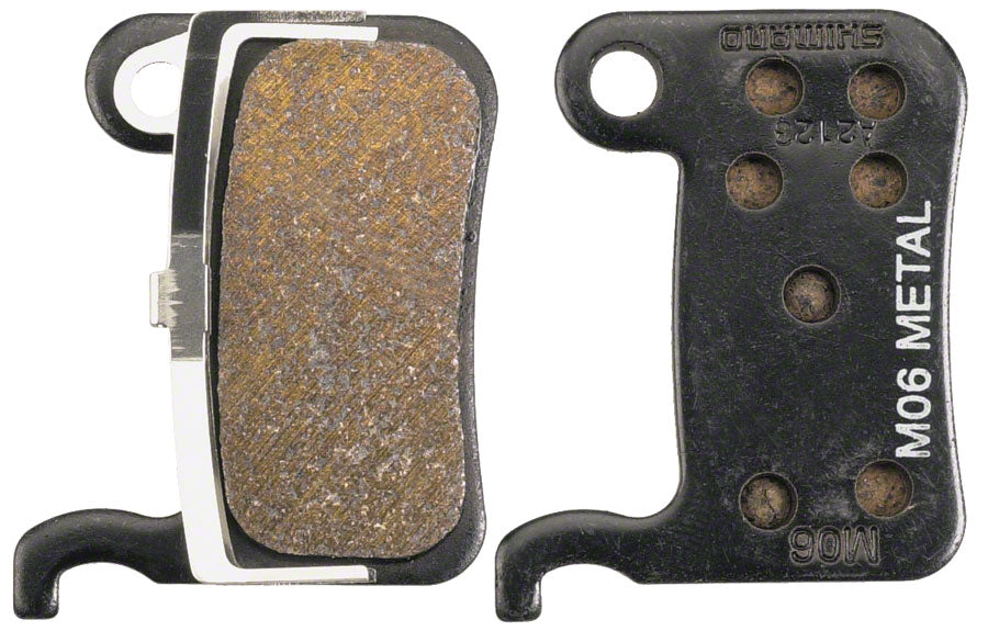 Shimano M06-MX Disc Brake Pads and Springs - Metal Compound, Steel Back Plate, One Pair