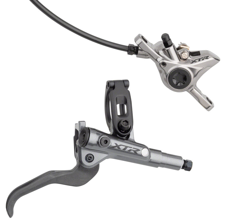 Shimano XTR BL-M9100/BR-M9100 Disc Brake and Lever - Rear, Hydraulic, Post Mount, Gray