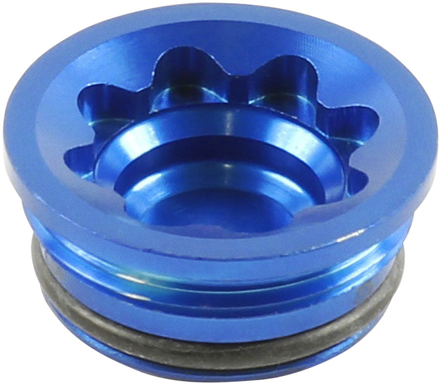 Hope V4 Small/E4 Disc Brake Caliper Bore Cap - Blue MPN: HBSP302:B Disc Caliper Part Disc Brake Caliper Bore Caps and Bore Cap O-Rings