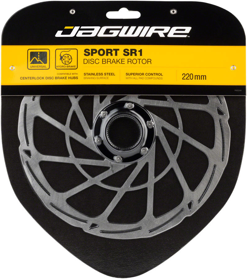 Jagwire Sport SR1 Disc Brake Rotor - 220mm, Center Lock, Silver MPN: DCR054 Disc Rotor Sport SR1 Disc Rotors