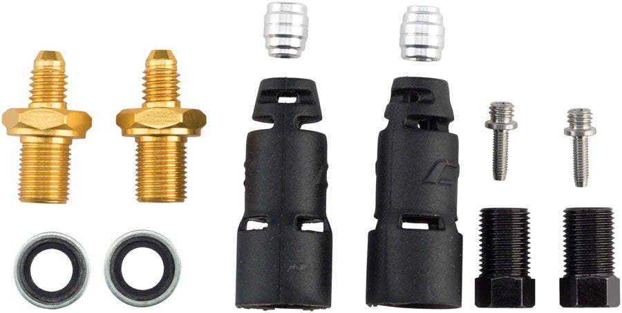 Jagwire Pro Quick-Fit Adapters for Hydraulic Hose - Fits SRAM Guide and Level, and Avid Code, DB, Elixir, and Juicy
