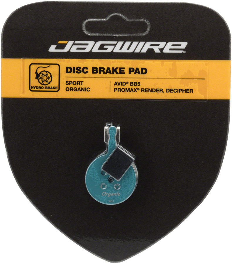 Jagwire Sport Organic Disc Brake Pads for Avid BB5, Promax Render - Disc Brake Pad - SRAM/Avid Compatible Disc Brake Pads