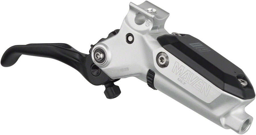 SRAM Maven Ultimate Disc Brake Lever Assembly - Aluminum Lever Blade, Silver/Black, A1 - Hydraulic Brake Lever Part - Flat Bar Complete Hydraulic Brake Levers