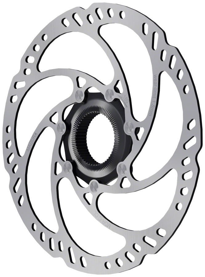 Magura MDR-C CL Disc Brake Rotor - 180mm, Center Lock w/Lock Ring for Thru Axle, eBike Optimized, Silver