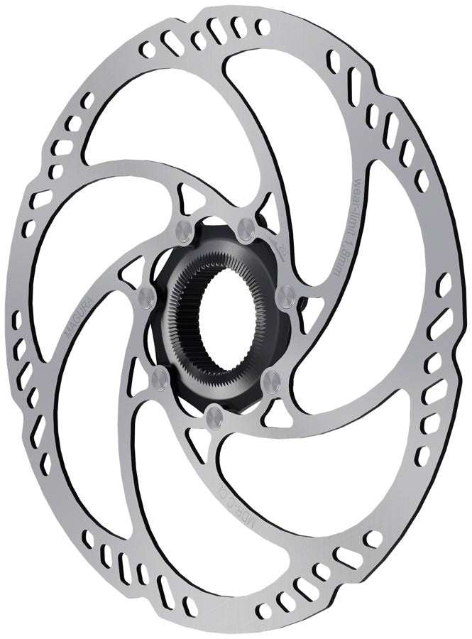 Magura MDR-C CL Disc Brake Rotor - 203mm, Center Lock w/Lock Ring for Thru Axle, eBike Optimized, Silver