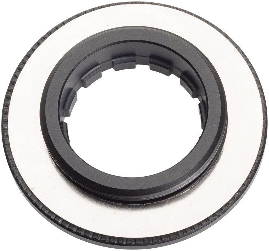 Jagwire Center Lock Disc Brake Rotor Lock Ring for 9-12mm Axles, Alloy, Black - Disc Rotor Parts and Lockrings - Centerlock Rotor Lockring
