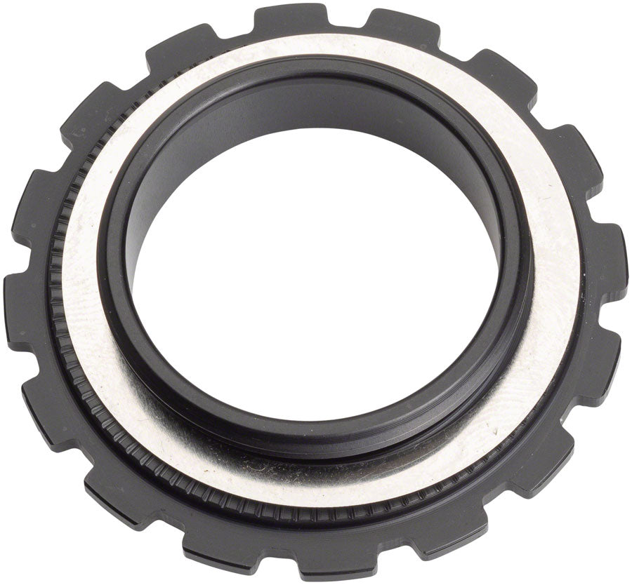 Jagwire Center Lock Disc Brake Rotor Lock Ring for 15-20mm Axles, Alloy, Black - Disc Rotor Parts and Lockrings - Centerlock Rotor Lockring