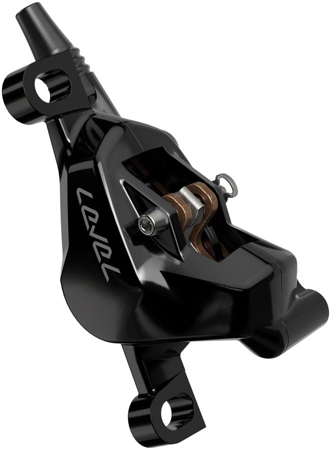 SRAM Level Silver Stealth Disc Brake and Lever - Front, Post Mount, 2-Piston, Aluminum Lever, SS Hardware, Black, C1 - Disc Brake & Lever - Level Silver Stealth 2-Piston Disc Brake and Lever