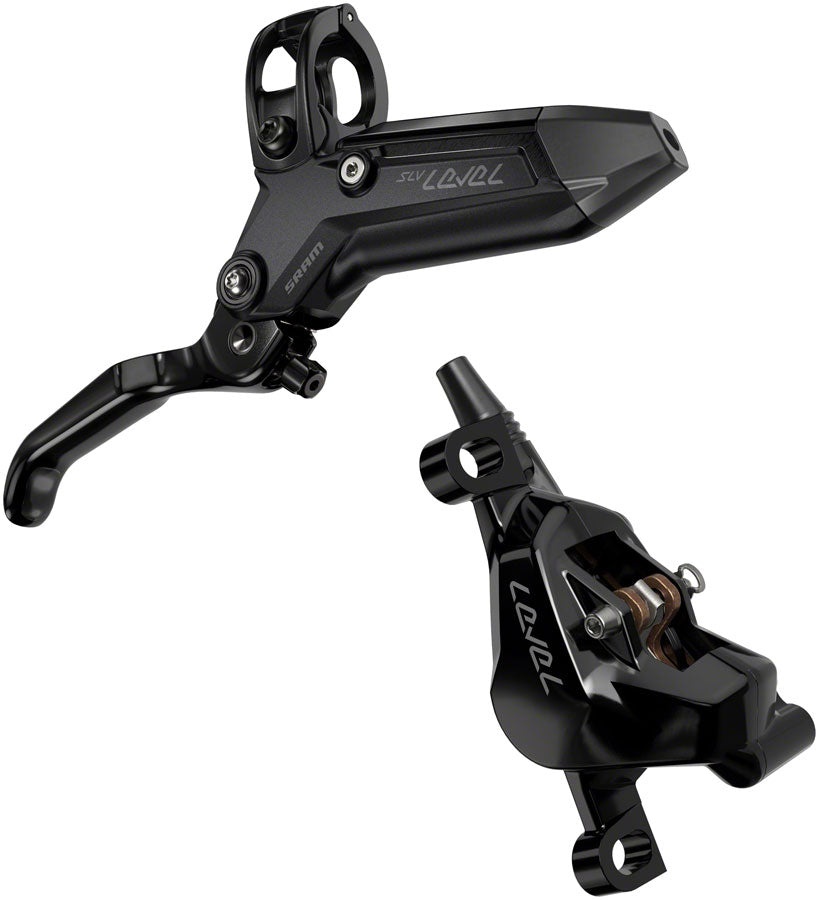 SRAM Level Silver Stealth Disc Brake and Lever - Front, Post Mount, 2-Piston, Aluminum Lever, SS Hardware, Black, C1 MPN: 00.5018.232.000 UPC: 710845890420 Disc Brake & Lever Level Silver Stealth 2-Piston Disc Brake and Lever