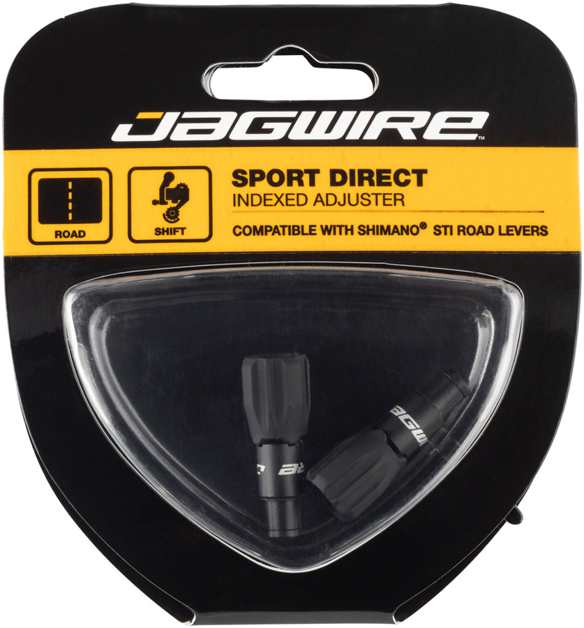 Jagwire Sport 4mm Direct Rocket II Cable Tension Adjusters Pair, Black MPN: BSA035 Other Cable & Housing Parts Direct Adjusters