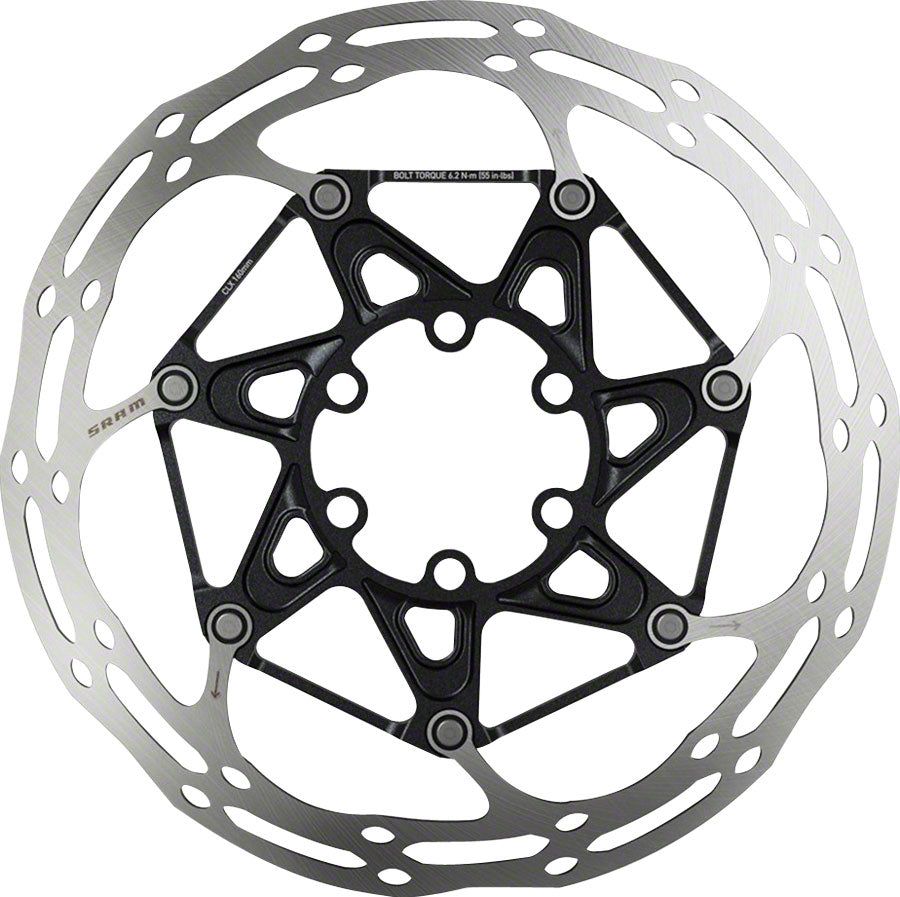 SRAM Centerline X Disc Brake Rotor - 160mm, 6-Bolt, Ti Bolts, Silver/Black SRAM Centerline X Disc Brake Rotor - 160mm, 6-Bolt, Ti Bolts, Silver/Black