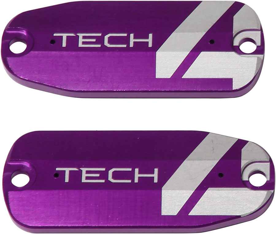 Hope Tech 4 Brake Lever Reservoir Lid - Purple, Pair