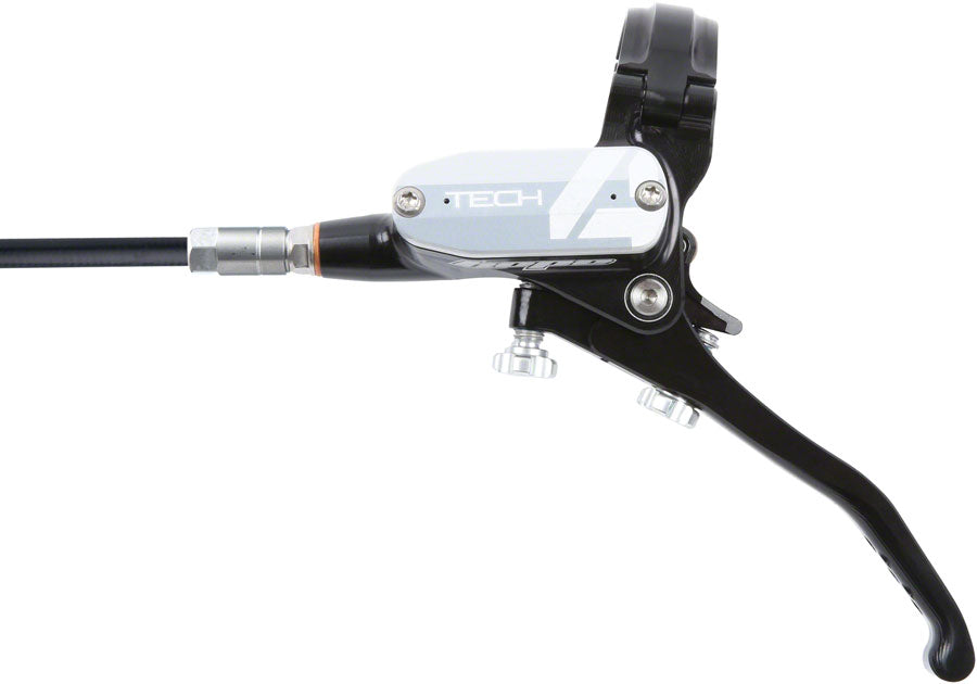 Hope Tech 4 E4 Disc Brake and Lever Set - Front, Hydraulic, Post Mount, Silver - Disc Brake & Lever - Tech 4 E4 Disc Brake & Lever Set