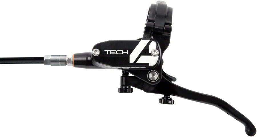 Hope Tech 4 V4 Disc Brake and Lever Set - Front, Hydraulic, Post Mount, Black - Disc Brake & Lever - Tech 4 V4 Disc Brake & Lever Set