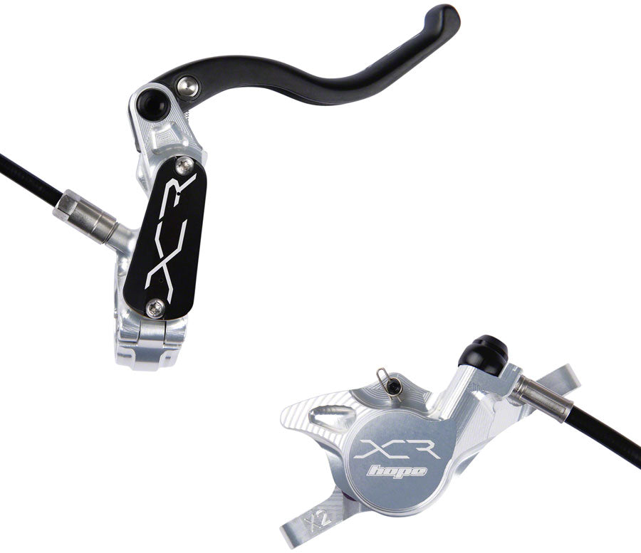 Hope XCR Pro X2 Disc Brake and Lever Set - Rear, Hydraulic, Post Mount, Silver MPN: XCRPX2SRR Disc Brake & Lever XCR Pro X2 Disc Brake and Lever Set