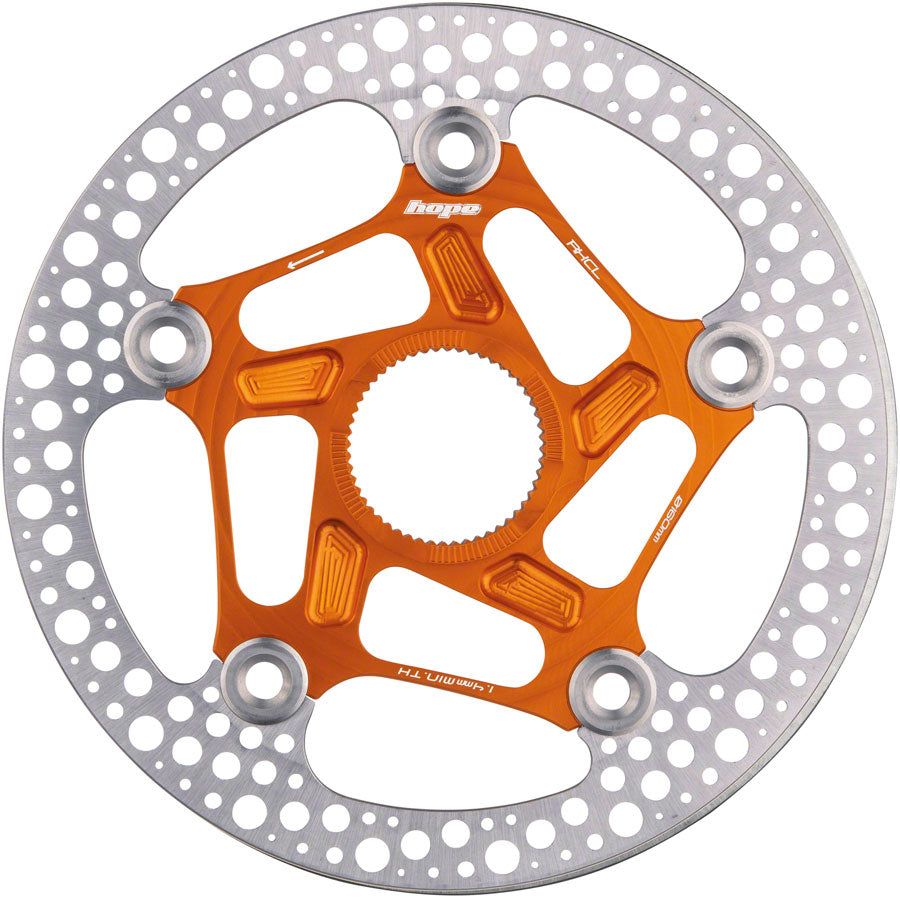 Hope RX Disc Rotor - 160mm, Center-Lock, Orange