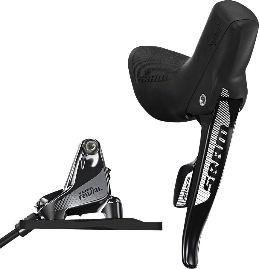 SRAM Rival 22 Flat Mount Hydraulic Disc Brake with Rear Shifter and 1800mm Hose, Rotor Sold Separately
