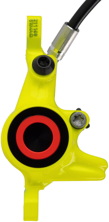 Magura MT8 Raceline Disc Brake and Lever - Front or Rear, Hydraulic, Post Mount, Black/Neon Yellow - Disc Brake & Lever - MT8 Raceline Disc Brake