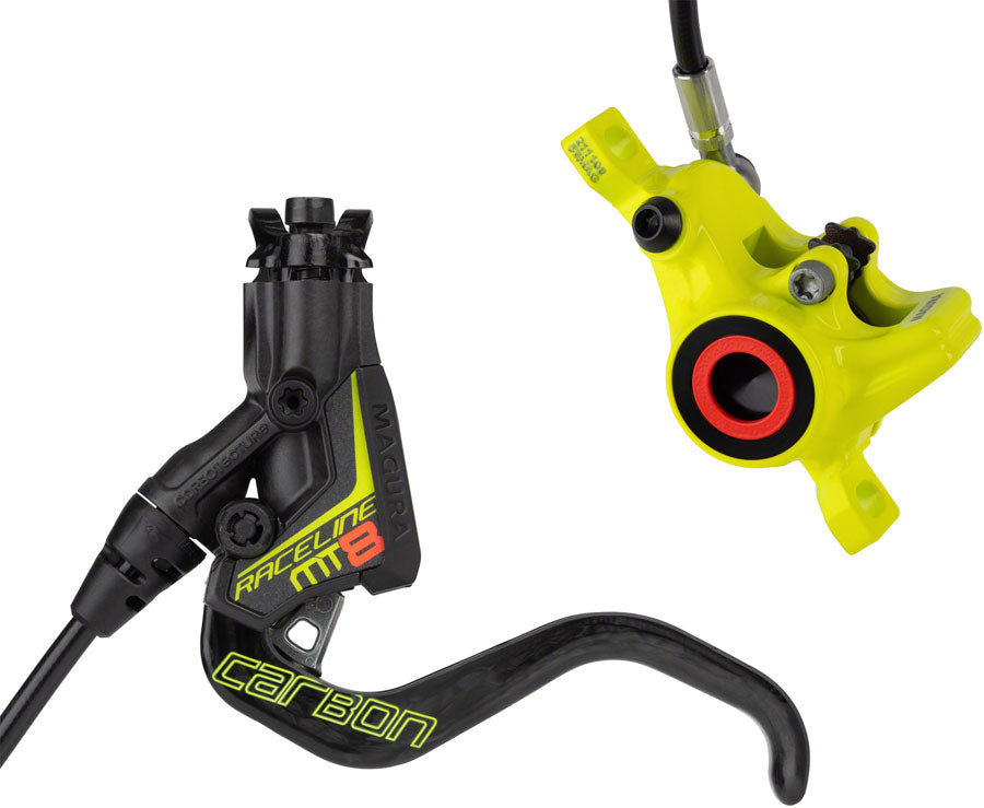 Magura MT8 Raceline Disc Brake and Lever - Front or Rear, Hydraulic, Post Mount, Black/Neon Yellow MPN: 2 701 630 Disc Brake & Lever MT8 Raceline Disc Brake