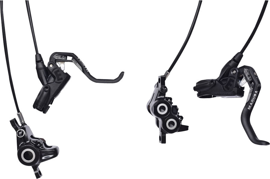 Hydraulic disc brake set front and rear deals