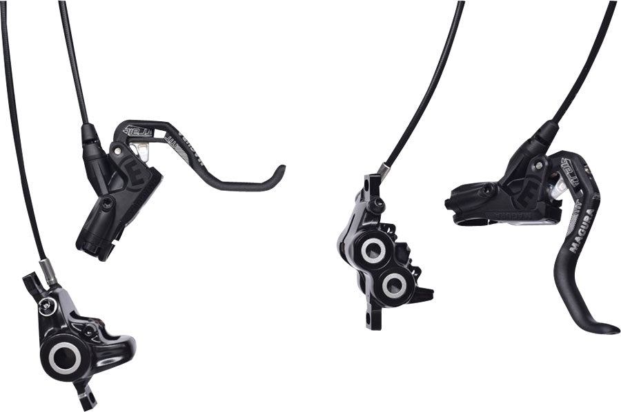 Magura MT Trail Sport Disc Brake Set - Front and Rear, Hydraulic, Post Mount, Black/White MPN: 2701389 Disc Brake & Lever MT Trail Sport Disc Brake Set